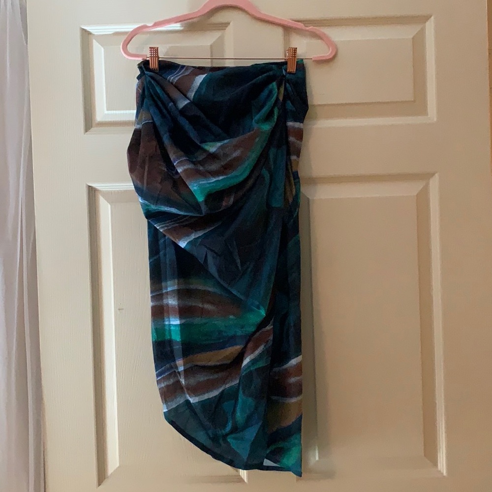 PrettyLittleThing Ruched Midi Skirt